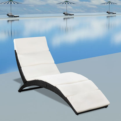 Sonnenliege Mit Auflage Poly Rattan