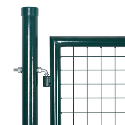 Doppeltür-Gartentor 300X150 Cm Pulverbeschichteter Stahl