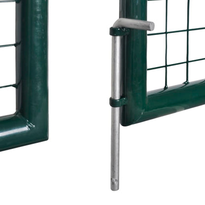 Doppeltür-Gartentor 300X150 Cm Pulverbeschichteter Stahl