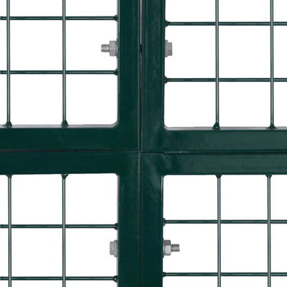 Doppeltür-Gartentor 300X150 Cm Pulverbeschichteter Stahl