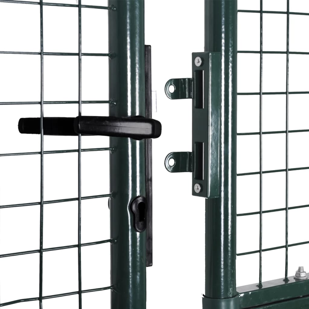 Doppeltür-Gartentor 300X150 Cm Pulverbeschichteter Stahl