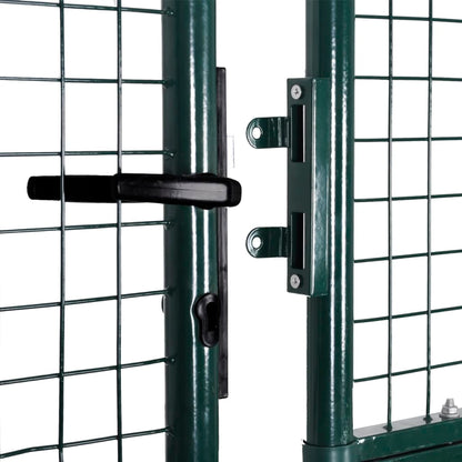 Doppeltür-Gartentor 300X150 Cm Pulverbeschichteter Stahl
