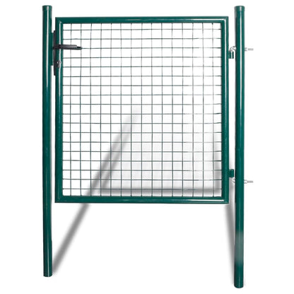 Einzeltür-Gartentor 100X100 Cm Pulverbeschichteter Stahl