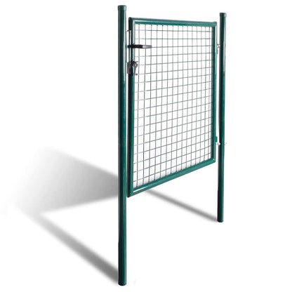 Einzeltür-Gartentor 100X100 Cm Pulverbeschichteter Stahl