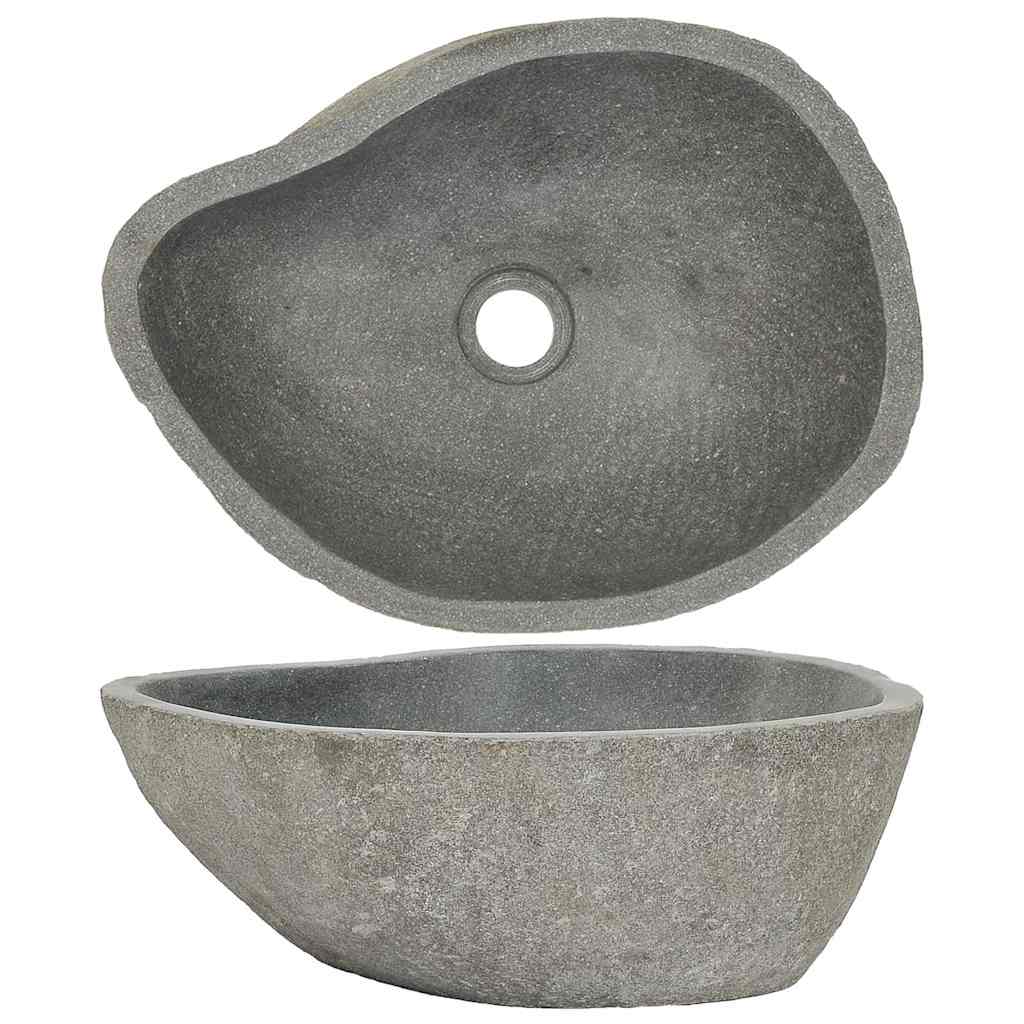 Waschbecken Flussstein Oval (37-46)X(29-36) Cm