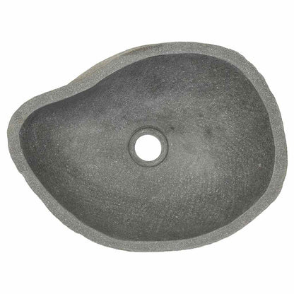 Waschbecken Flussstein Oval (37-46)X(29-36) Cm