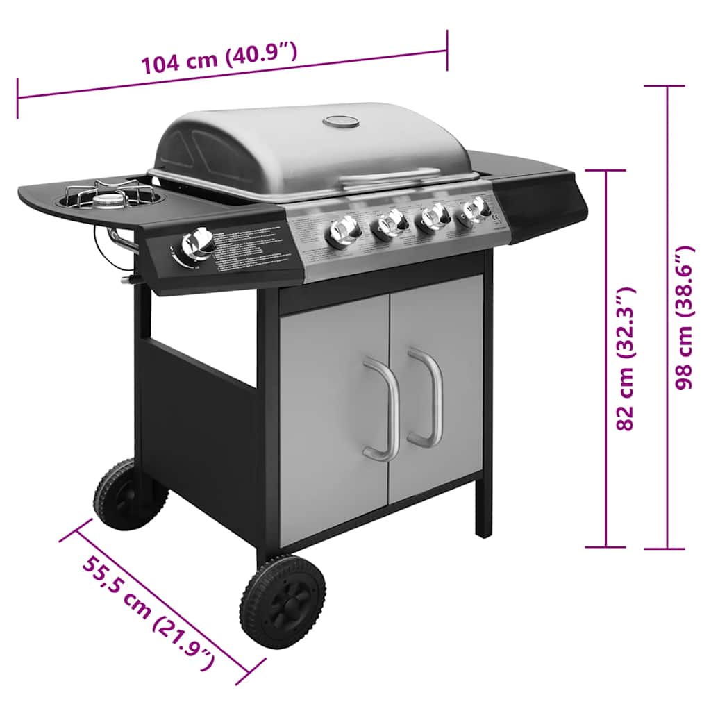 Gasgrill 4+1 Flammen N