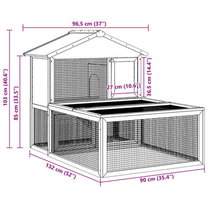 Kleintier-/Kaninchenstall Holz