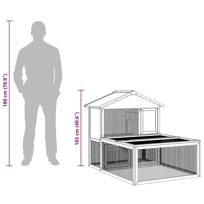 Kleintier-/Kaninchenstall Holz