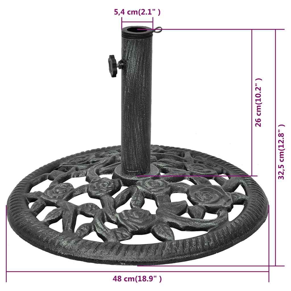 Sonnenschirmständer Gusseisen 12 Kg 48 Cm