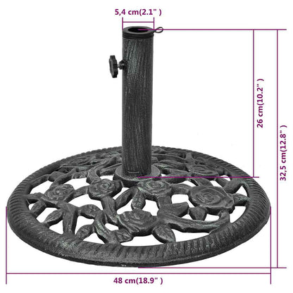 Sonnenschirmständer Gusseisen 12 Kg 48 Cm