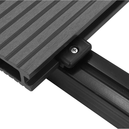 Terrassendiele 6 Pcs Grau Wpc