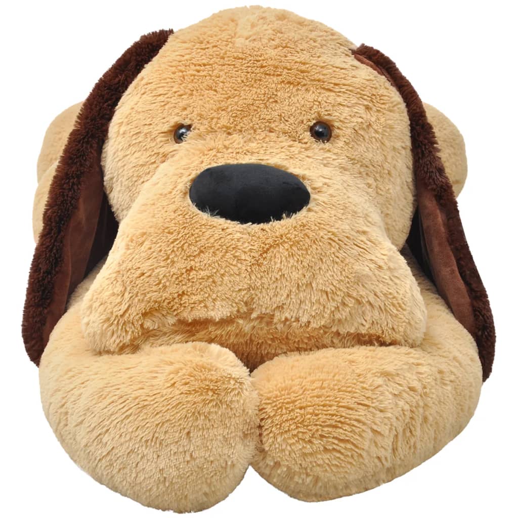 Hund Kuscheltier Plüsch Braun
