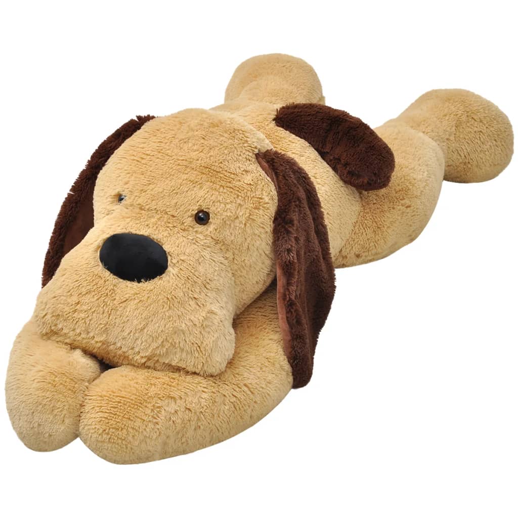 Hund Kuscheltier Plüsch Braun