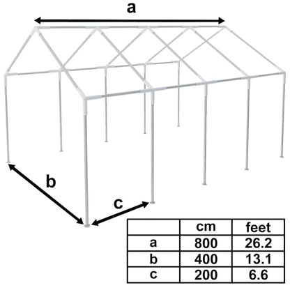 Pavillon Weiß 8 X 4 M