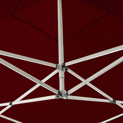 Profi-Partyzelt Faltbar Aluminium 3×3 M Weinrot