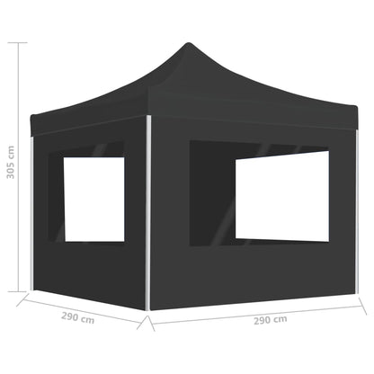 Profi-Partyzelt Faltbar Mit Wänden Aluminium 3×3M