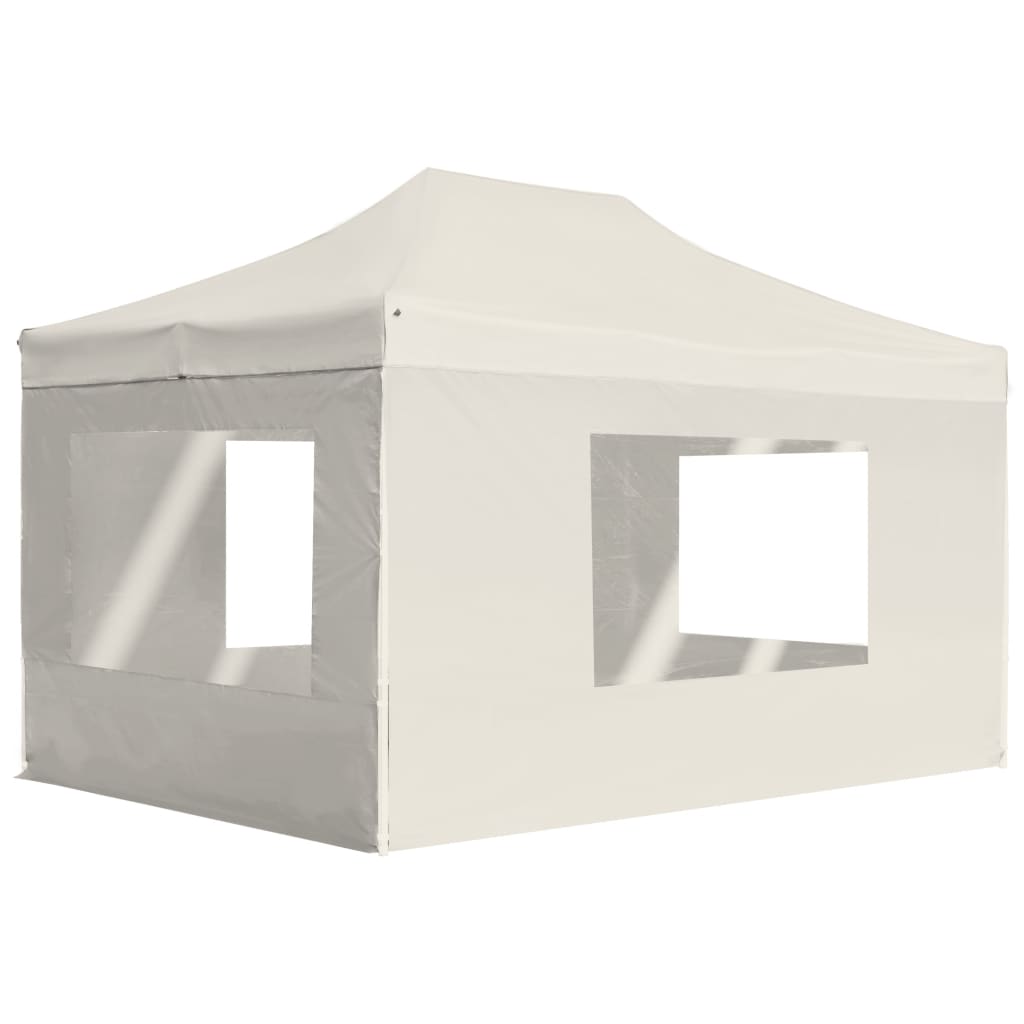 Profi-Partyzelt Faltbar Mit Wänden Aluminium 4,5X3 M