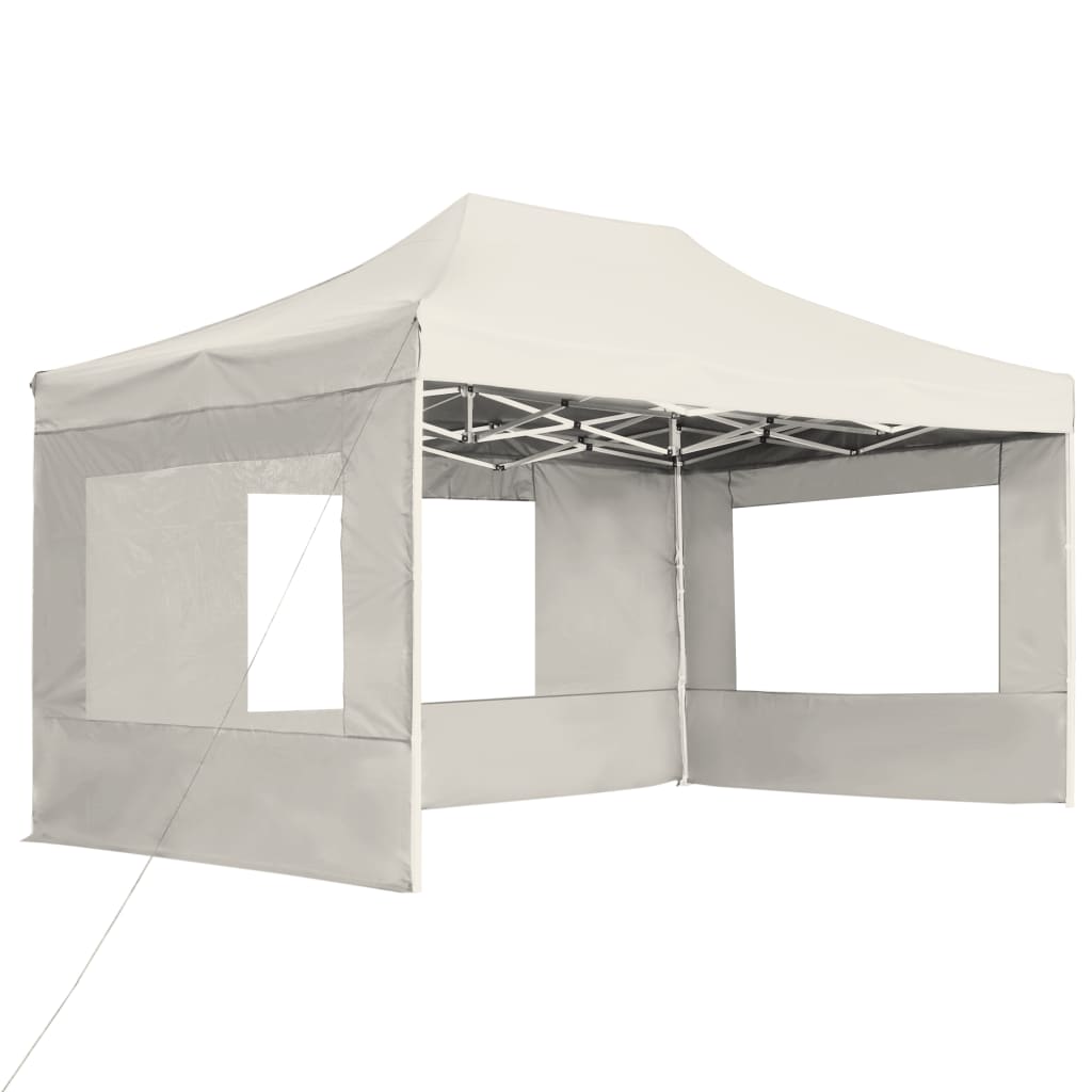 Profi-Partyzelt Faltbar Mit Wänden Aluminium 4,5X3 M