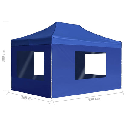 Profi-Partyzelt Faltbar Mit Wänden Aluminium 4,5X3 M