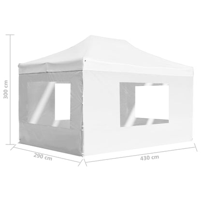 Profi-Partyzelt Faltbar Mit Wänden Aluminium 4,5×3M