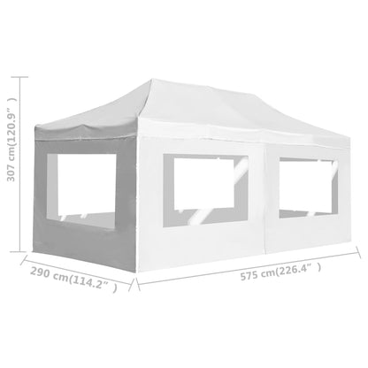 Profi-Partyzelt Faltbar Mit Wänden Aluminium 6×3M