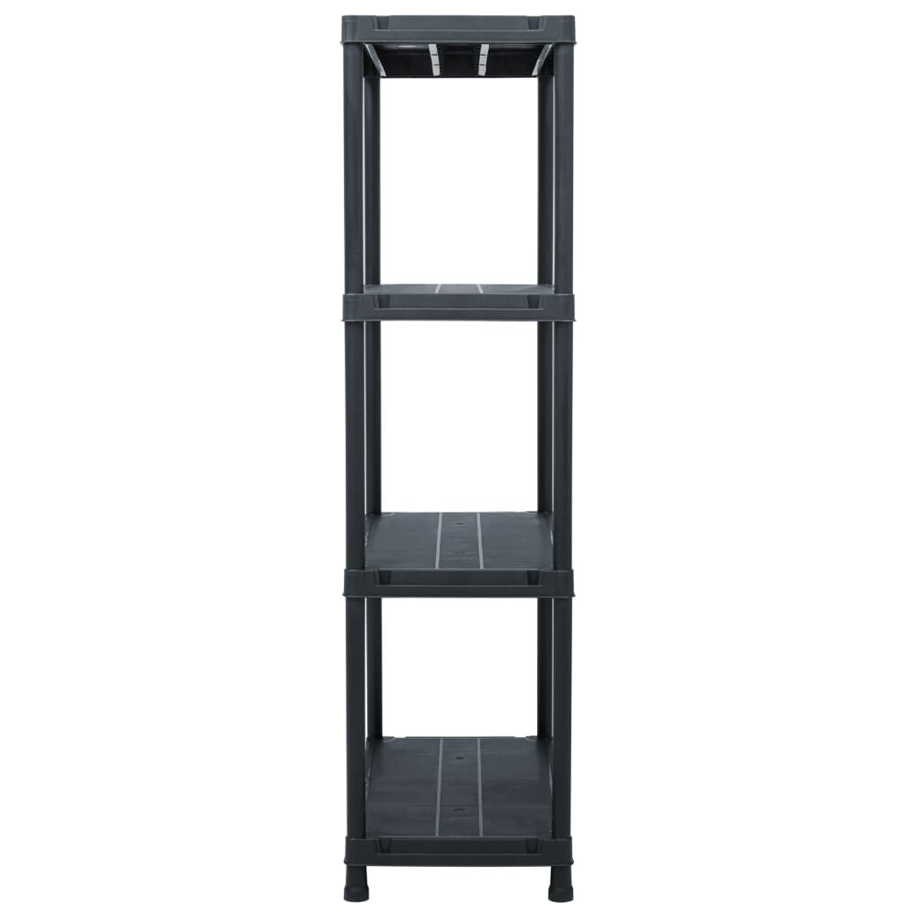 Lagerregal Schwarz 100 Kg Kunststoff