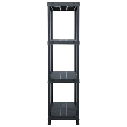 Lagerregal Schwarz 100 Kg Kunststoff
