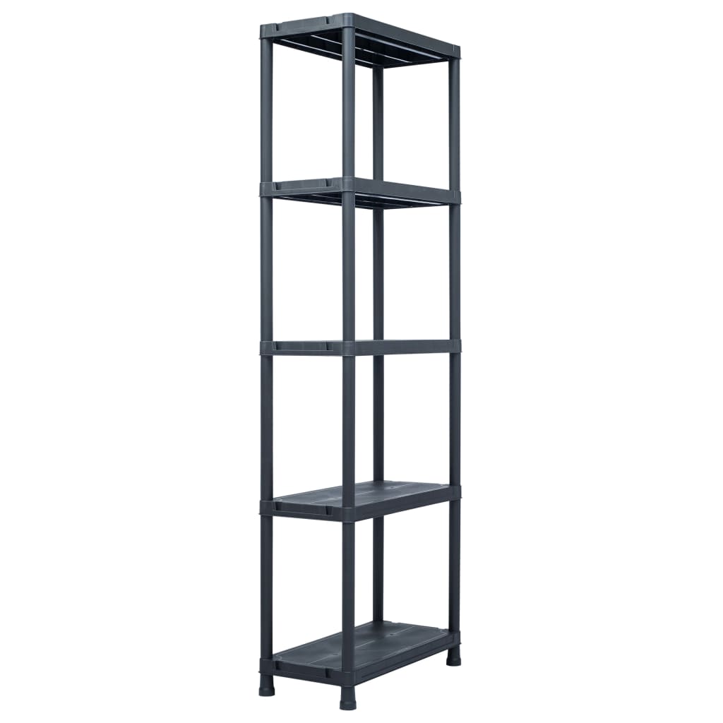 Lagerregal Schwarz 125 Kg Kunststoff