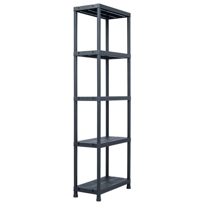 Lagerregal Schwarz 125 Kg Kunststoff