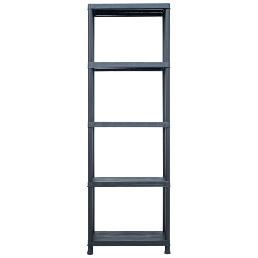 Lagerregal Schwarz 125 Kg Kunststoff