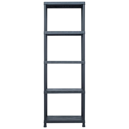 Lagerregal Schwarz 125 Kg Kunststoff