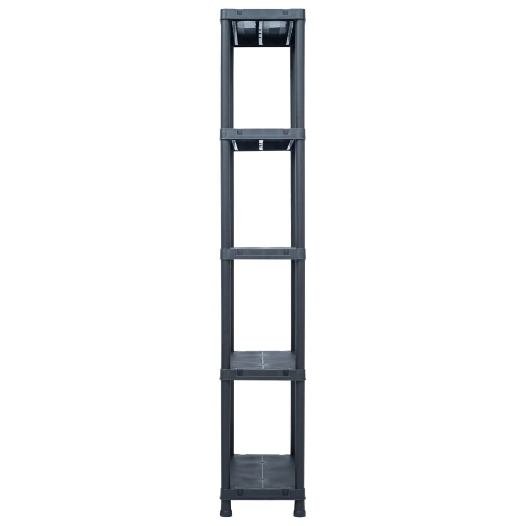 Lagerregal Schwarz 125 Kg Kunststoff