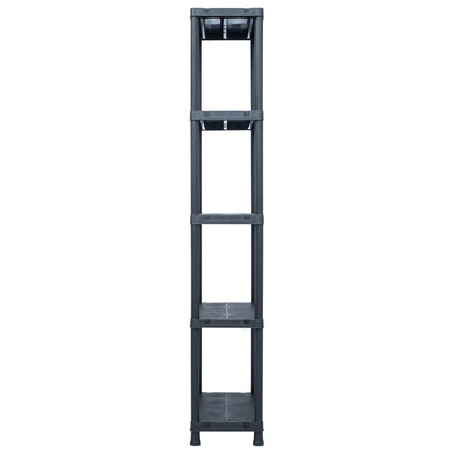 Lagerregal Schwarz 125 Kg Kunststoff