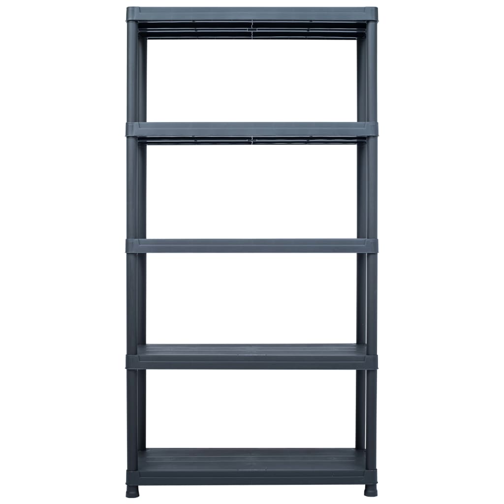 Lagerregal Schwarz 250 Kg Kunststoff