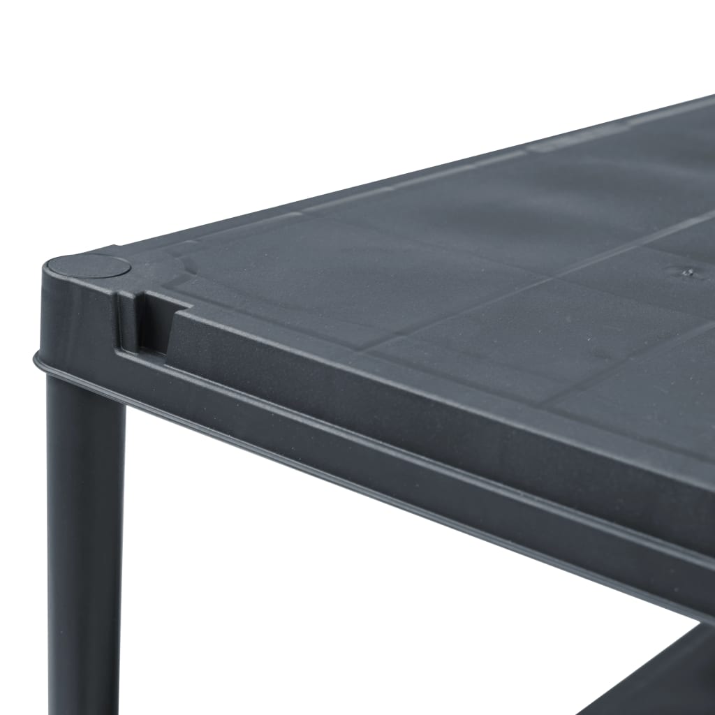 Lagerregal Schwarz 250 Kg Kunststoff