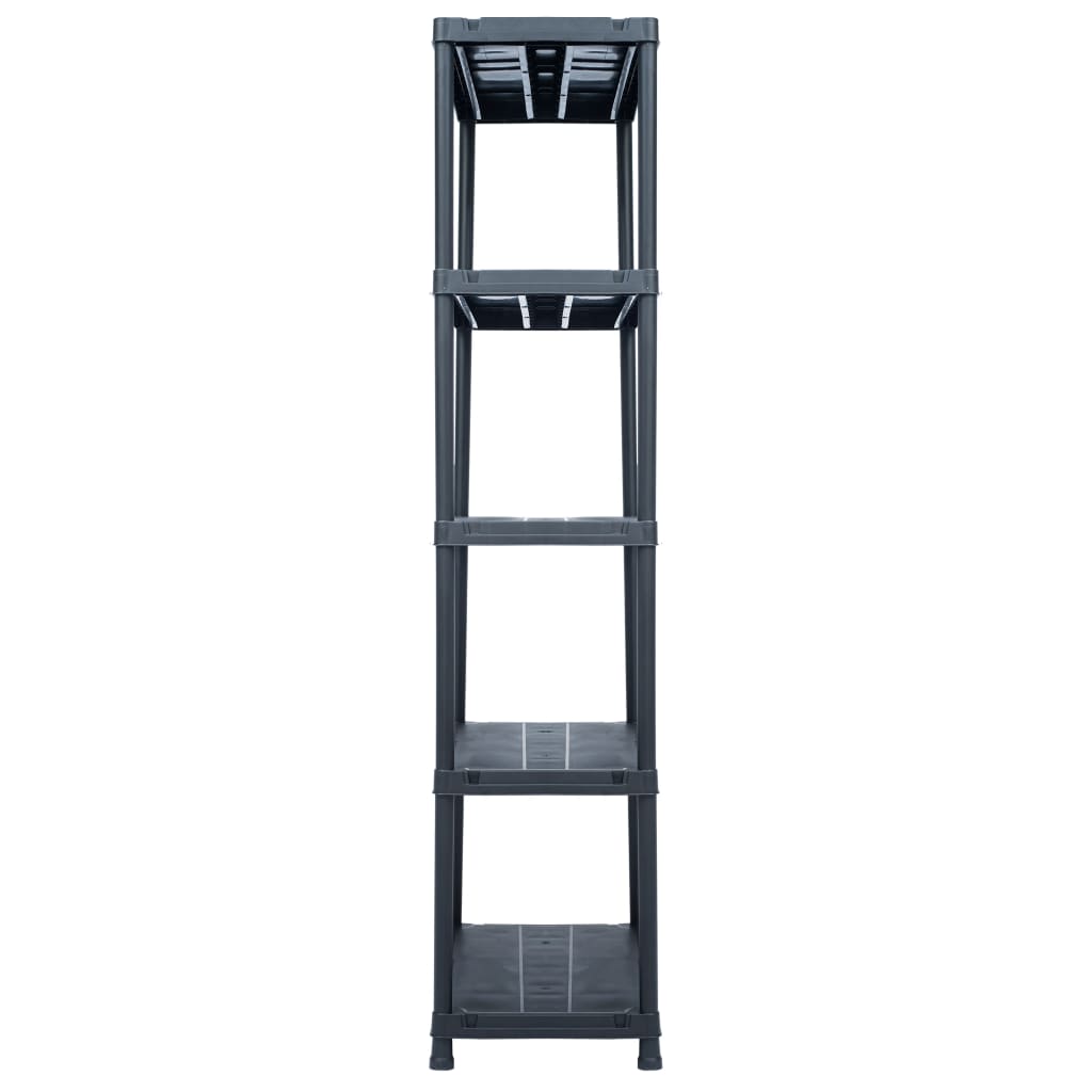 Lagerregal Schwarz 500 Kg Kunststoff