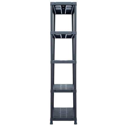 Lagerregal Schwarz 500 Kg Kunststoff
