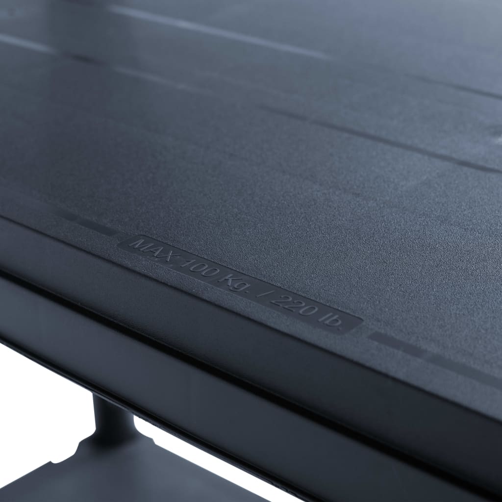 Lagerregal Schwarz 500 Kg Kunststoff
