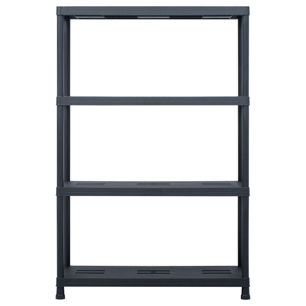 Lagerregal Schwarz 220 Kg Kunststoff