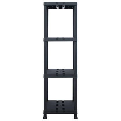 Lagerregal Schwarz 220 Kg Kunststoff