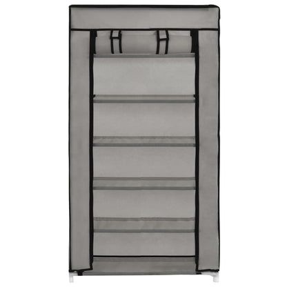 Schuhschrank Mit Abdeckung 58 X 28 X 106 Cm Stoff