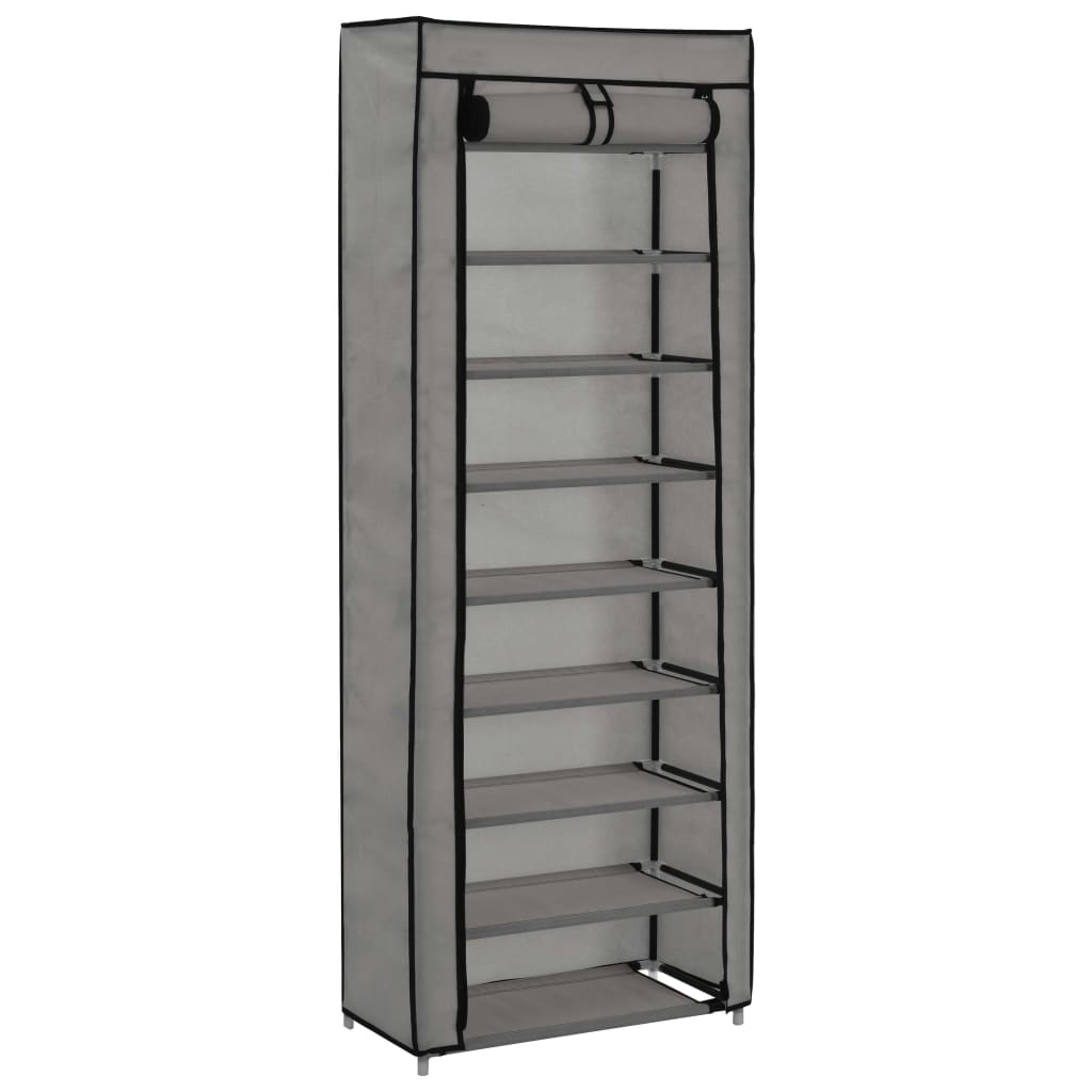 Schuhschrank Mit Abdeckung 57 X 29 X 162 Cm Stoff