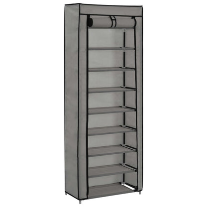 Schuhschrank Mit Abdeckung 57 X 29 X 162 Cm Stoff