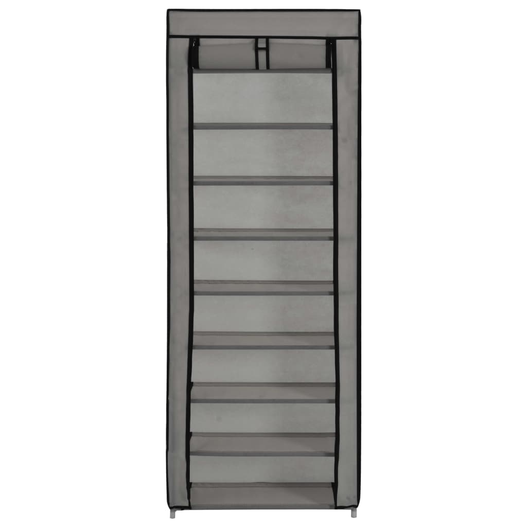 Schuhschrank Mit Abdeckung 57 X 29 X 162 Cm Stoff