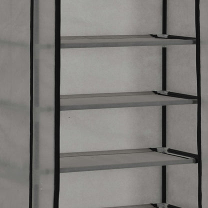 Schuhschrank Mit Abdeckung 57 X 29 X 162 Cm Stoff
