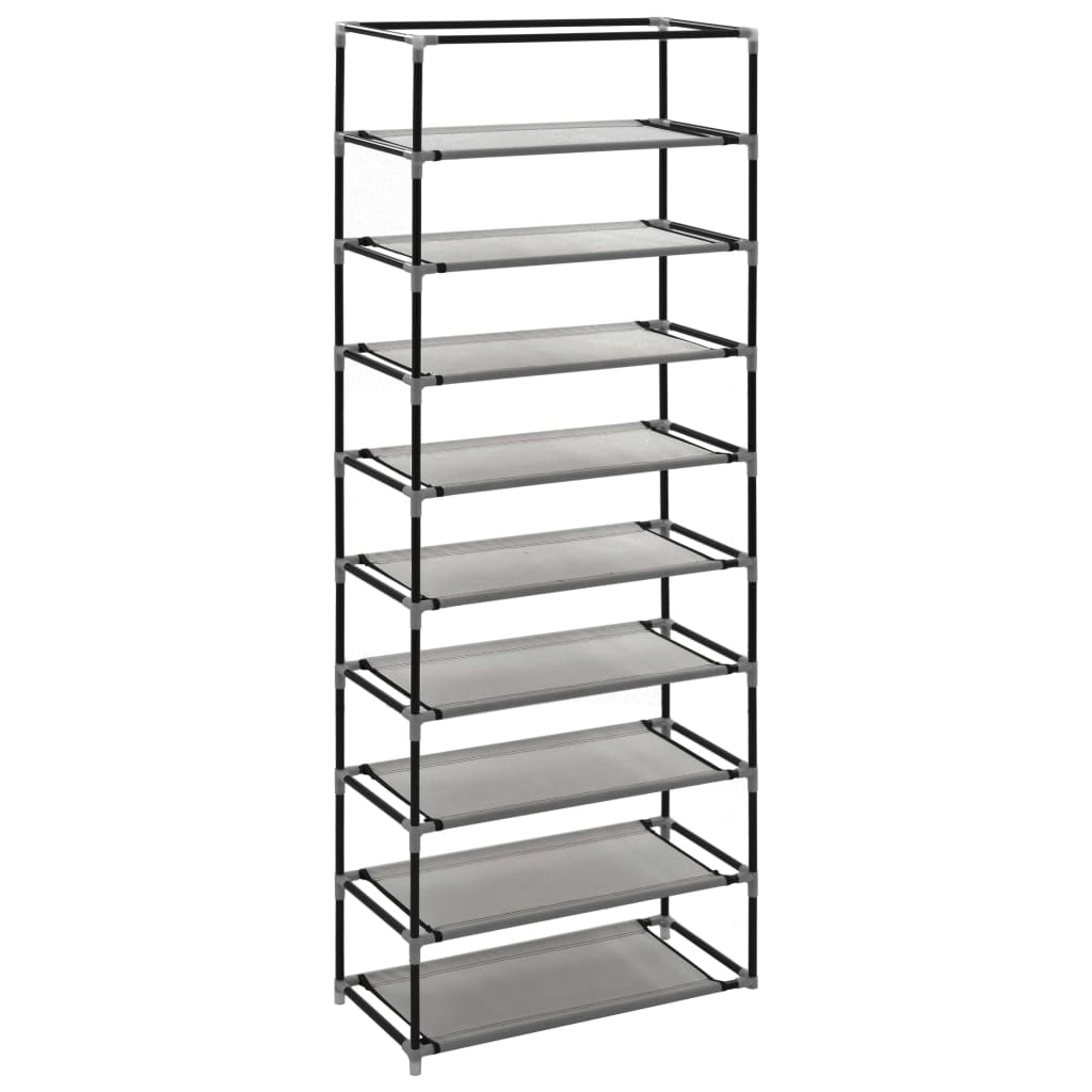 Schuhschrank Mit Abdeckung 57 X 29 X 162 Cm Stoff