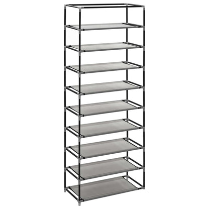 Schuhschrank Mit Abdeckung 57 X 29 X 162 Cm Stoff