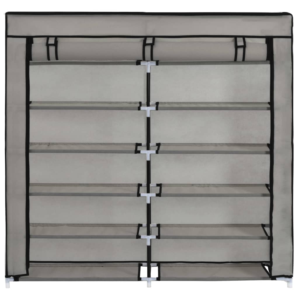 Schuhschrank Mit Abdeckung 115 X 28 X 110 Cm Stoff