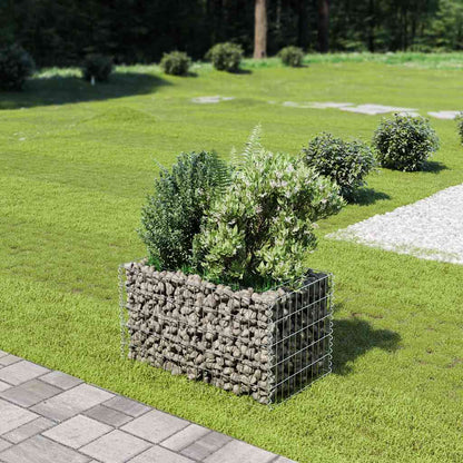 Gabionen-Hochbeet Verzinkter Stahl 50×50×50 Cm